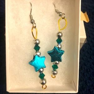 OOAK handmade Christmas earrings
